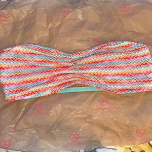 PINK colorful bandeau. perfect for summer!